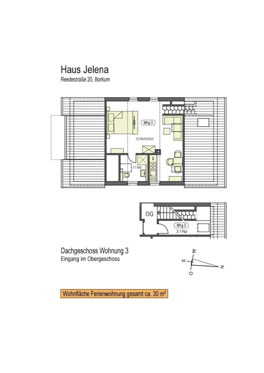 Haus Jelena Appartement 3 Borkum Kültér fotó